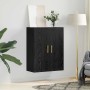 Armario de pared Negro 69.5 x 34 x 90 cm Madera contrachapada