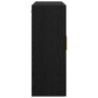 Armario de pared Negro 69.5 x 34 x 90 cm Madera contrachapada