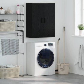 Armario de pared Negro 69.5 x 34 x 90 cm Madera contrachapada