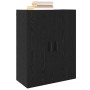 Armario de pared Negro 69.5 x 34 x 90 cm Madera contrachapada