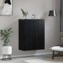 Armario de pared Roble negro 69.5 x 34 x 90 cm