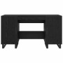 Escritorio Roble negro 140 x 50 x 75 cm Madera contrachapada