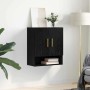 Mueble de pared Montaje en la pared Roble negro 60 x 31 x 70 cm