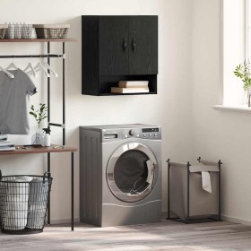 Mueble de pared Montaje en la pared Roble negro 60 x 31 x 70 cm