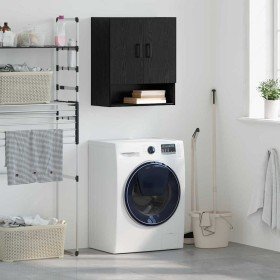 Mueble de pared Montaje en la pared Roble negro 60 x 31 x 70 cm