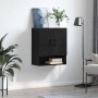 Mueble de pared Montaje en la pared Roble negro 60 x 31 x 70 cm