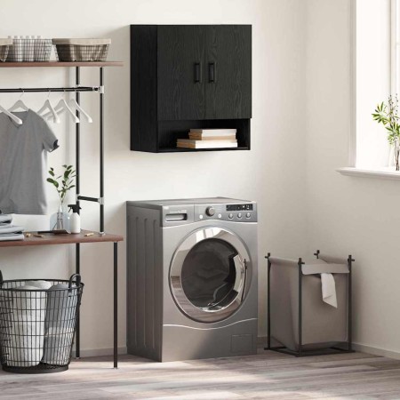 Mueble de pared Montaje en la pared Roble negro 60 x 31 x 70 cm