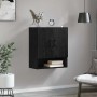 Mueble de pared Montaje en la pared Roble negro 60 x 31 x 70 cm