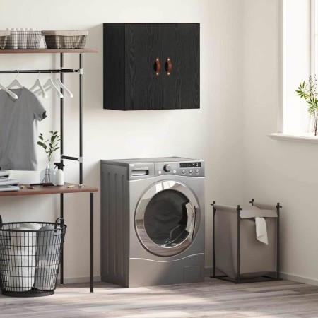 Mueble de pared Montaje en la pared Roble negro 60 x 31 x 60 cm