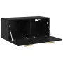 Mueble de pared Roble negro 80 x 36.5 x 35 cm
