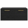 Mueble de pared Roble negro 80 x 36.5 x 35 cm