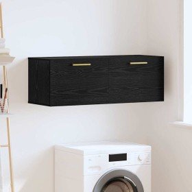 Mueble de pared Roble negro 100 x 36.5 x 35 cm