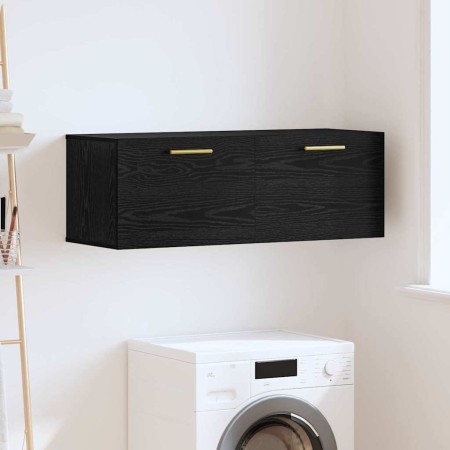 Mueble de pared Roble negro 100 x 36.5 x 35 cm