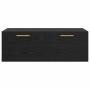 Mueble de pared Roble negro 100 x 36.5 x 35 cm