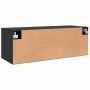 Mueble de pared Roble negro 100 x 36.5 x 35 cm
