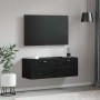 Mueble de pared Roble negro 100 x 36.5 x 35 cm