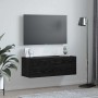 Mueble de pared Roble negro 100 x 36.5 x 35 cm