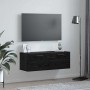 Mueble de pared Roble negro 100 x 36.5 x 35 cm