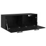 Mueble de pared Roble negro 100 x 36.5 x 35 cm