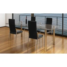 Esszimmerstühle 4 Einheiten Kunstleder schwarz von vidaXL, Essstühle - Ref: Foro24-60570, Preis: 224,90 €, Rabatt: %