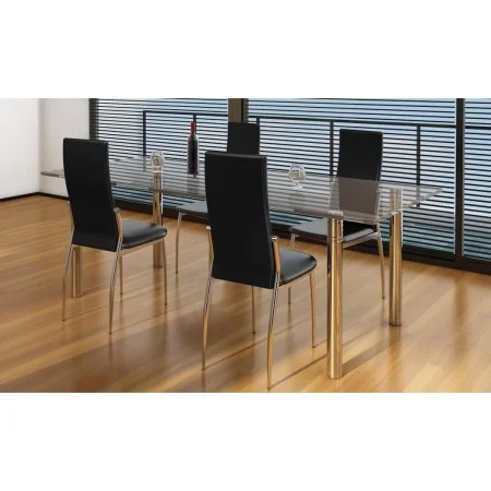 Esszimmerstühle 4 Einheiten Kunstleder schwarz von vidaXL, Essstühle - Ref: Foro24-60570, Preis: 224,52 €, Rabatt: %
