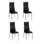 Esszimmerstühle 4 Einheiten Kunstleder schwarz von vidaXL, Essstühle - Ref: Foro24-60570, Preis: 224,52 €, Rabatt: %