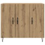 Vitrina Roble artisan 90 x 34 x 80 cm Madera contrachapada