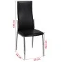 Esszimmerstühle 4 Einheiten Kunstleder schwarz von vidaXL, Essstühle - Ref: Foro24-60570, Preis: 224,52 €, Rabatt: %