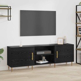 Gabinete de TV Roble negro 150 x 30 x 50 cm en Muebles TV | Comprar online en Foro24