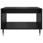 Mesa de Café Roble negro 60 x 50 x 40 cm Madera contrachapada