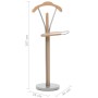 Naturfarbener Herren-Diener 45x35x107 cm von vidaXL, Galanten in der Nacht - Ref: Foro24-246719, Preis: 57,37 €, Rabatt: %