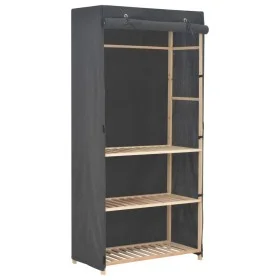 Grauer 3-stöckiger Kleiderschrank aus Stoff, 79 x 40 x 170 cm von vidaXL, Kleiderschränke - Ref: Foro24-248187, Preis: 100,12...