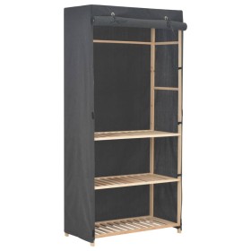 Grauer 3-stöckiger Kleiderschrank aus Stoff, 79 x 40 x 170 cm von vidaXL, Kleiderschränke - Ref: Foro24-248187, Preis: 95,58 ...