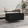 Mesa de Café Roble negro 90 x 44.5 x 45 cm Madera contrachapada