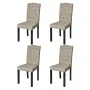 Sillas de comedor 4 unidades tela camel de vidaXL, Sillas de comedor - Ref: Foro24-240558, Precio: 256,22 €, Descuento: %