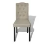 Dining chairs 4 units in camel fabric by vidaXL, dining chairs - Ref: Foro24-240558, Price: 253,91 €, Discount: %