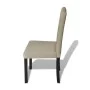 Dining chairs 4 units in camel fabric by vidaXL, dining chairs - Ref: Foro24-240558, Price: 253,91 €, Discount: %