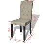 Dining chairs 4 units in camel fabric by vidaXL, dining chairs - Ref: Foro24-240558, Price: 253,91 €, Discount: %