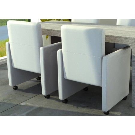 Esszimmerstühle 2 Einheiten aus weißem Kunstleder von vidaXL, Essstühle - Ref: Foro24-60347, Preis: 274,15 €, Rabatt: %