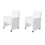 Dining chairs 2 units white synthetic leather by vidaXL, dining chairs - Ref: Foro24-60347, Price: 270,24 €, Discount: %