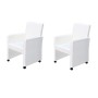 Esszimmerstühle 2 Einheiten aus weißem Kunstleder von vidaXL, Essstühle - Ref: Foro24-60347, Preis: 274,15 €, Rabatt: %