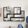 Cubo de Pared Roble negro 96 x 12 x 64 cm Madera contrachapada