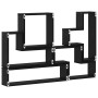 Cubo de Pared Roble negro 96 x 12 x 64 cm Madera contrachapada