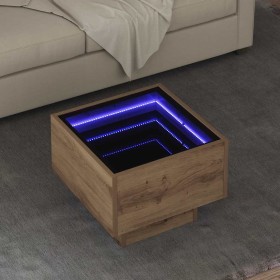 Mesa de Café Roble artisan 40 x 40 x 30 cm Madera contrachapada