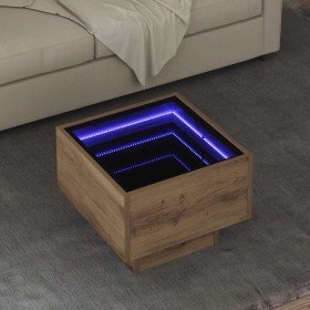 Mesa de Café Roble artisan 40 x 40 x 30 cm Madera contrachapada en Mesas de centro | Comprar online en Foro24