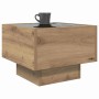 Mesa de Café Roble artisan 40 x 40 x 30 cm Madera contrachapada