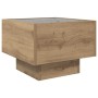 Mesa de Café Roble artisan 40 x 40 x 30 cm Madera contrachapada