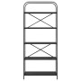 Estante de libros Roble negro 80 x 30 x 183 cm