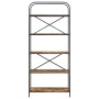 Estante de libros Roble ahumado 80 x 30 x 183 cm