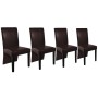 Dining chairs 4 units dark brown synthetic leather by vidaXL, dining chairs - Ref: Foro24-60598, Price: 254,43 €, Discount: %
